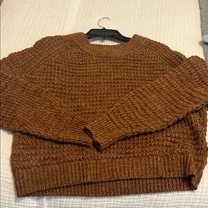 Universal Thread Brown Crew Neck Sweater Chunky Knit